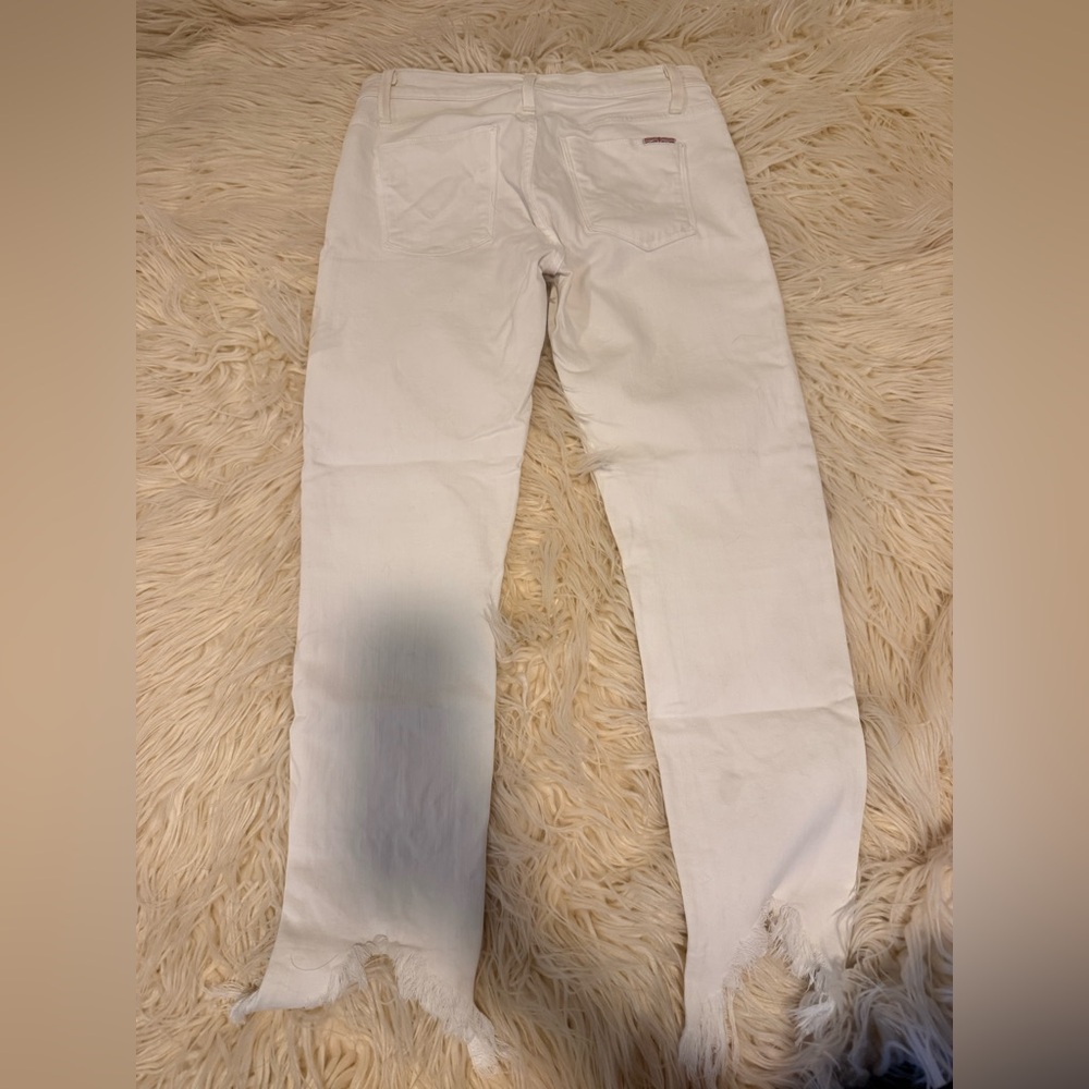Hudson Tally Crop White Denim Jeans Size 26 - Picture 7 of 7